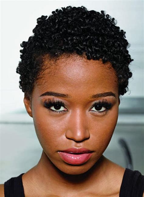 natural black short hair